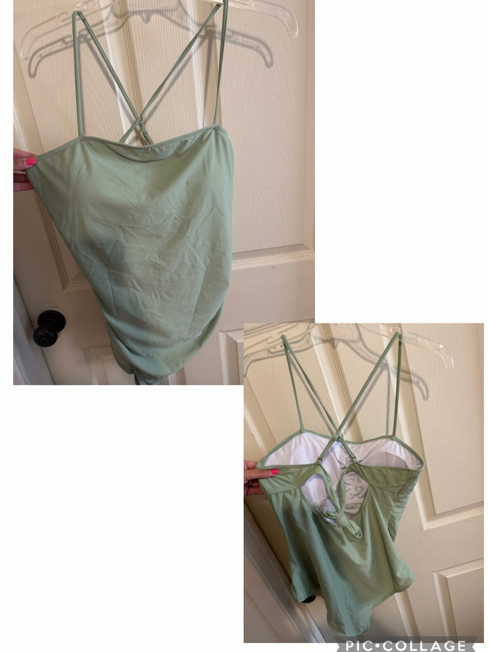 Women’s 1 Piece Swimsuit in Sage Green